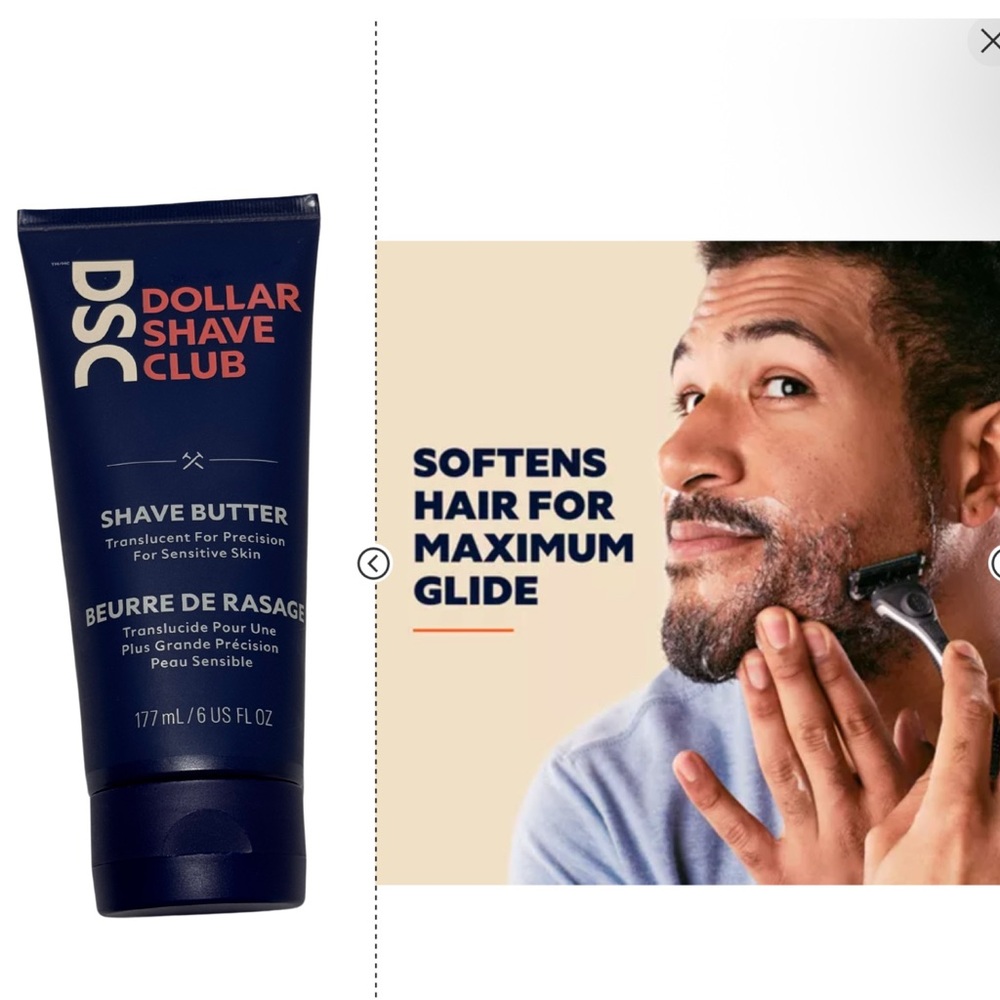 Dollar Shave Club Men's Shave Butter for sensitive skin 6oz